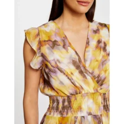 MORGAN Robe Midi Cintrée Imprimé Abstrait | 3 SUISSES -Promos Robe Mirage Magasin robe midi cintree imprime abstrait multico 3517692 7024292 92 1140x1140