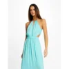 MORGAN Robe Midi évasée à Encolure Américaine | 3 SUISSES -Promos Robe Mirage Magasin robe midi evasee a encolure americaine bleu clair 3508290 6985162 62 1140x1140