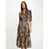 MORGAN Robe Midi évasée Imprimé Animalier | 3 SUISSES -Promos Robe Mirage Magasin robe midi evasee imprime animalier multico 3517746 7024502 2 1140x1140