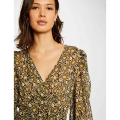 MORGAN Robe Midi évasée Imprimé Cachemire | 3 SUISSES -Promos Robe Mirage Magasin robe midi evasee imprime cachemire multico 3392024 6372102 2 1140x1140