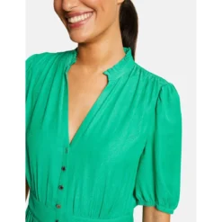 MORGAN Robe Midi évasée Imprimé Cachemire | 3 SUISSES -Promos Robe Mirage Magasin robe midi evasee imprime cachemire vert moyen 3507930 6983662 62 1140x1140