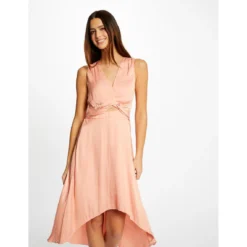 MORGAN Robe Midi Trapèze Asymétrique | 3 SUISSES 8 MORGAN Robe Midi Trapèze Asymétrique | 3 SUISSES -Promos Robe Mirage Magasin robe midi trapeze asymetrique rose moyen 3508228 6984890 90 1140x1140