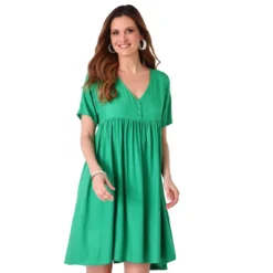 Robe Oversize Froncée, Taille Empire | 3 SUISSES