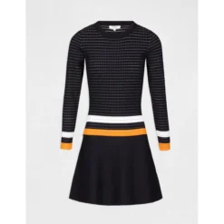 MORGAN Robe Patineuse à Bandes Contrastantes | Robe Longue 3 SUISSES -Promos Robe Mirage Magasin robe patineuse a bandes contrastantes 3207900 2 1200x1200