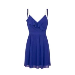 MORGAN Robe Patineuse Avec Col Cache-coeur | 3 SUISSES -Promos Robe Mirage Magasin robe patineuse avec col cache coeur bleu electrique 3507786 6982978 78 1140x1140