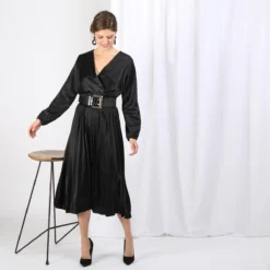 Robe Plissée Gisèle | Robe Longue 3 SUISSES -Promos Robe Mirage Magasin robe plissee gisele 1181553 2 1200x1200