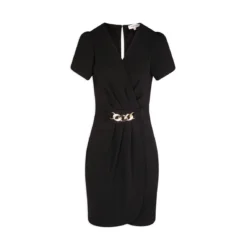 MORGAN Robe Portefeuille à Détail Chaîne NOIR | 3 SUISSES -Promos Robe Mirage Magasin robe portefeuille a detail chaine noir 3431114 6601066 66 1140x1140
