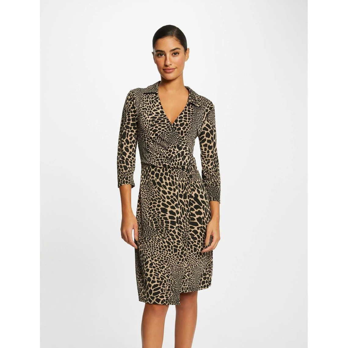 MORGAN Robe Portefeuille Imprimé Animalier | 3 SUISSES 3 MORGAN Robe Portefeuille Imprimé Animalier | 3 SUISSES