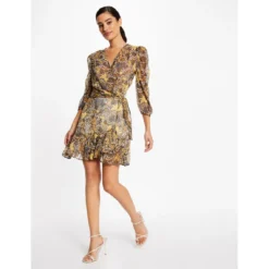 MORGAN Robe Portefeuille Imprimé Végétal | 3 SUISSES -Promos Robe Mirage Magasin robe portefeuille imprime vegetal multico 3397180 6396056 56 1140x1140