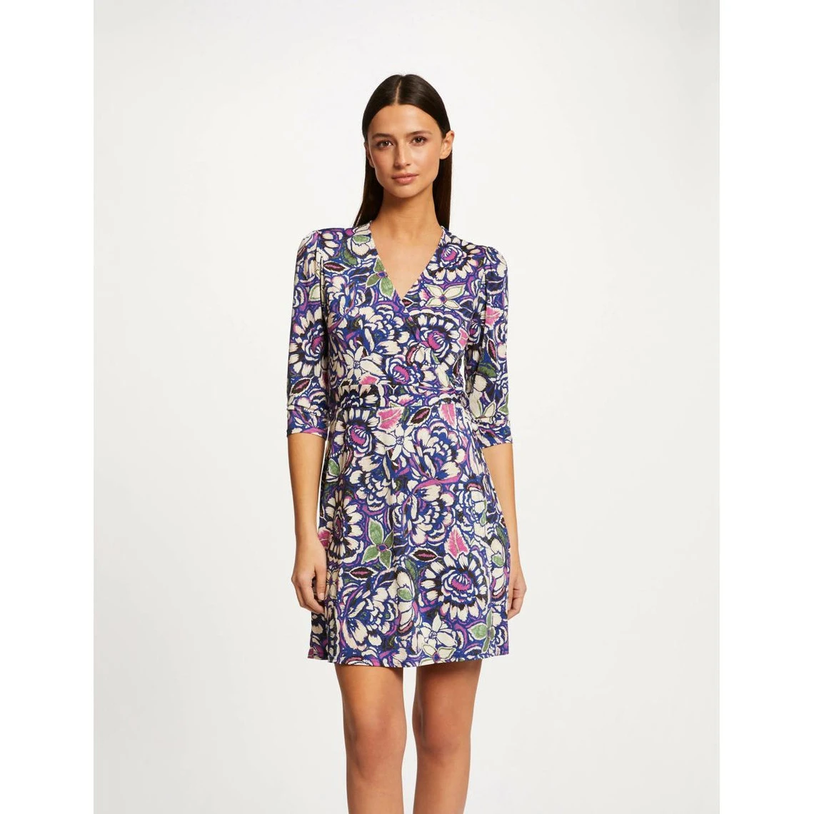 MORGAN Robe Portefeuille Imprimé Végétal | 3 SUISSES 3 MORGAN Robe Portefeuille Imprimé Végétal | 3 SUISSES