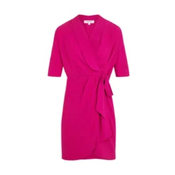 MORGAN Robe Portefeuille Manches 3/4 | 3 SUISSES -Promos Robe Mirage Magasin robe portefeuille manches 34 framboise 3527350 7113018 18 1140x1140