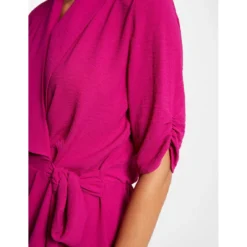 MORGAN Robe Portefeuille Manches 3/4 | 3 SUISSES -Promos Robe Mirage Magasin robe portefeuille manches 34 framboise 3527350 7113020 20 1140x1140
