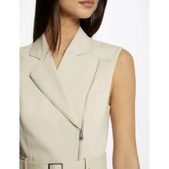 MORGAN Robe Portefeuille Zippée Ceinturée | 3 SUISSES -Promos Robe Mirage Magasin robe portefeuille zippee ceinturee beige clair 3509912 6993404 4 1140x1140