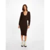 MORGAN Robe Pull Ajustée 2-en-1 | 3 SUISSES -Promos Robe Mirage Magasin robe pull ajustee 2 en 1 marron fonce 3408536 6476758 58 1140x1140