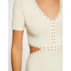 MORGAN Robe Pull Ajustée à Clous Et Ouvertures | 3 SUISSES -Promos Robe Mirage Magasin robe pull ajustee a clous et ouvertures ecru moyen 3508766 6987200 1140x1140