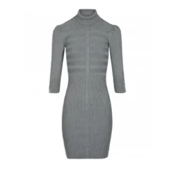 MORGAN Robe Pull Ajustée à Col Roulé | 3 SUISSES -Promos Robe Mirage Magasin robe pull ajustee a col roule gris anthracite 3266444 5832726 26 1140x1140