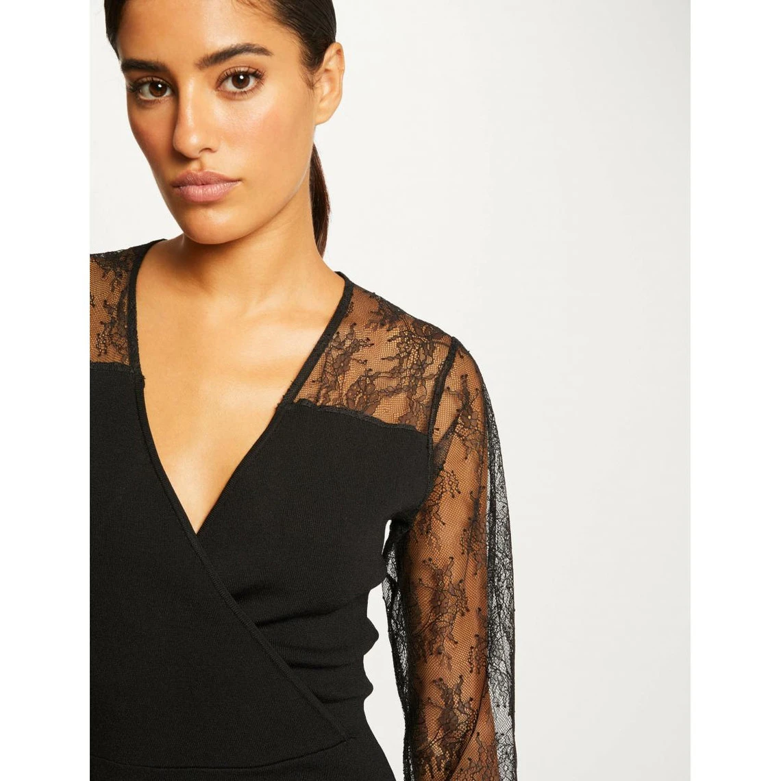 MORGAN Robe Pull Ajustée à Dentelle | 3 SUISSES 8 MORGAN Robe Pull Ajustée à Dentelle | 3 SUISSES – Image 6