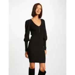 MORGAN Robe Pull Ajustée Avec Col En V | 3 SUISSES