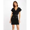 MORGAN Robe Pull Ajustée Ceinturée | 3 SUISSES -Promos Robe Mirage Magasin robe pull ajustee ceinturee noir 3408444 6476380 80 1140x1140