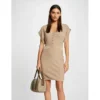 MORGAN Robe Pull Ajustée Manches Courtes | 3 SUISSES -Promos Robe Mirage Magasin robe pull ajustee manches courtes taupe 3507672 6982416 16 1140x1140