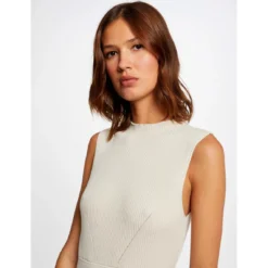 MORGAN Robe Pull Ajustée Sans Manches | 3 SUISSES -Promos Robe Mirage Magasin robe pull ajustee sans manches beige 3408752 6477480 80 1140x1140