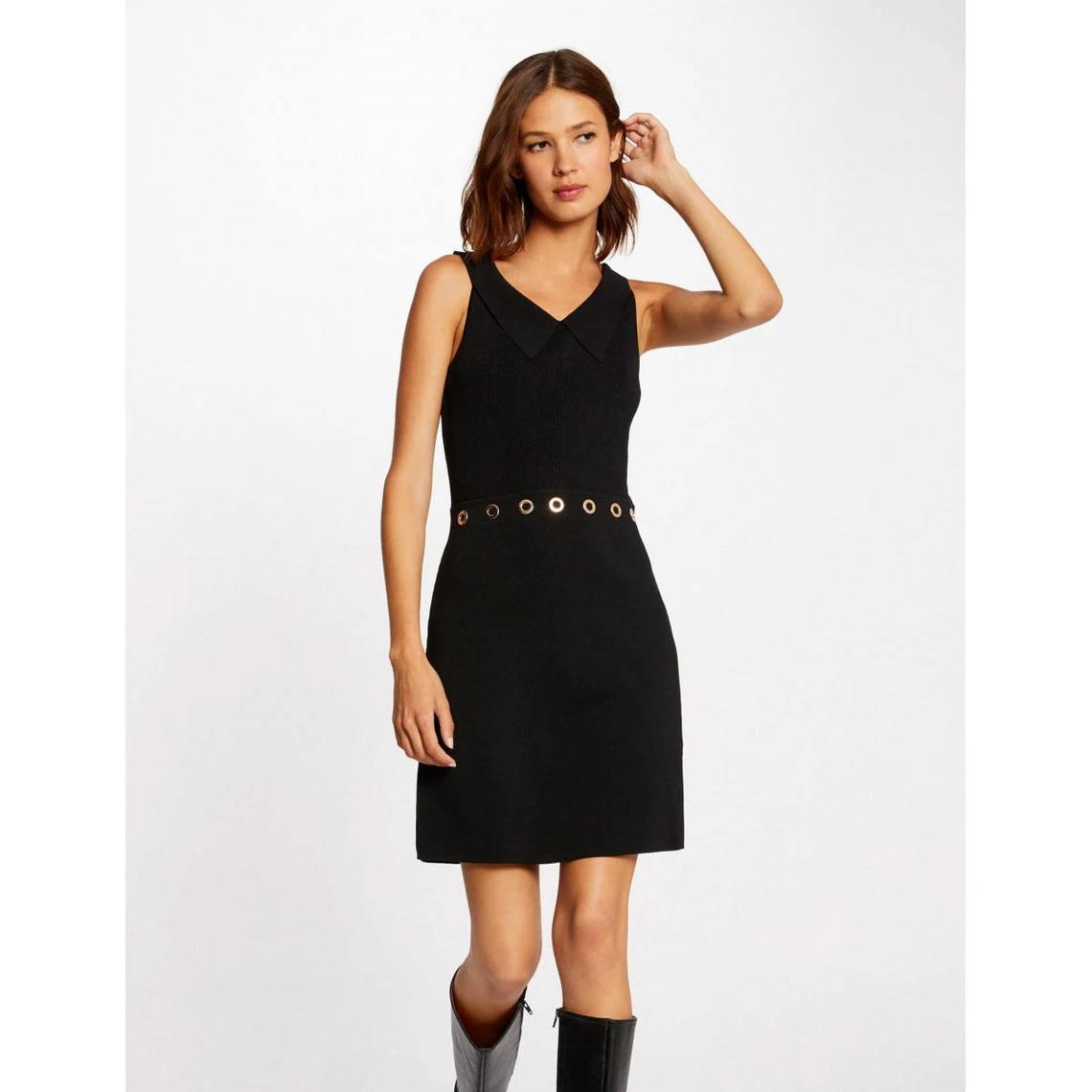 MORGAN Robe Pull Droite à Col Claudine | 3 SUISSES 3 MORGAN Robe Pull Droite à Col Claudine | 3 SUISSES