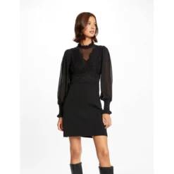 MORGAN Robe Pull Droite Avec Dentelle | 3 SUISSES
