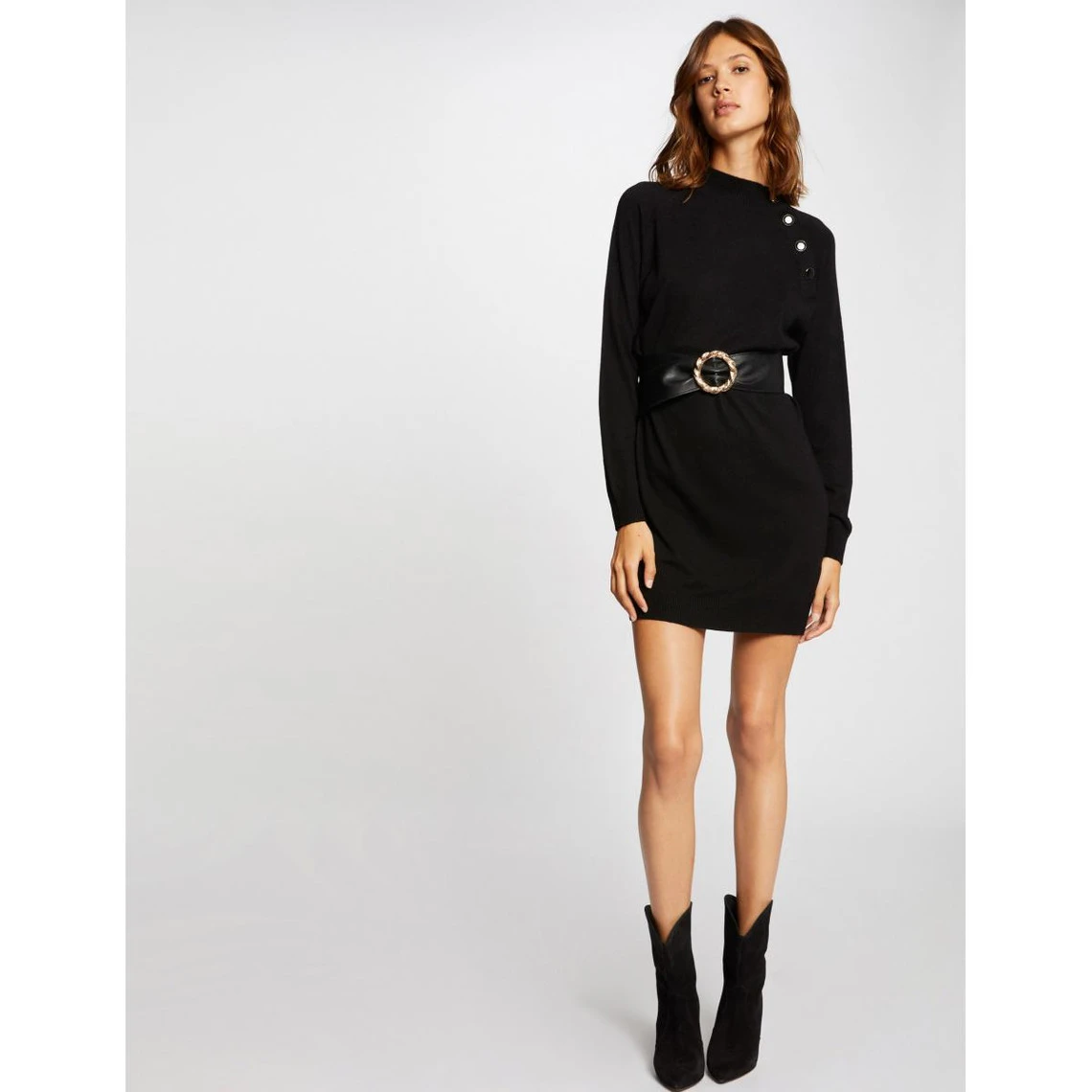 MORGAN Robe Pull Droite Ceinturée | 3 SUISSES 4 MORGAN Robe Pull Droite Ceinturée | 3 SUISSES – Image 2