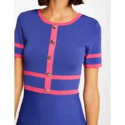 MORGAN Robe Pull Droite Manches Courtes | 3 SUISSES 11 MORGAN Robe Pull Droite Manches Courtes | 3 SUISSES -Promos Robe Mirage Magasin robe pull droite manches courtes violet fonce 3507170 6980242 42 1140x1140