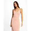 MORGAN Robe Pull Longue Ajustée à Bretelles | 3 SUISSES -Promos Robe Mirage Magasin robe pull longue ajustee a bretelles rose moyen 3508176 6984682 82 1140x1140