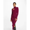 MORGAN Robe Pull Longue Ajustée Fendue | 3 SUISSES -Promos Robe Mirage Magasin robe pull longue ajustee fendue rose fonce 3417878 6523674 74 1140x1140