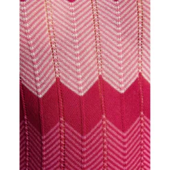 MORGAN Robe Pull Longue Droite Imprimé Chevron | 3 SUISSES -Promos Robe Mirage Magasin robe pull longue droite imprime chevron rose fonce 3507926 6983642 42 1140x1140
