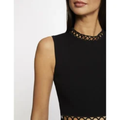 MORGAN Robe Pull Patineuse Bandes Ajourées | 3 SUISSES -Promos Robe Mirage Magasin robe pull patineuse bandes ajourees noir 3508644 6986630 30 1140x1140