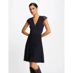 MORGAN Robe Pull Patineuse Manches En Dentelle | 3 SUISSES