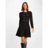 MORGAN Robe Pull Trapèze Avec Boutons NOIR | 3 SUISSES -Promos Robe Mirage Magasin robe pull trapeze avec boutons noir 3431366 6602294 94 1140x1140