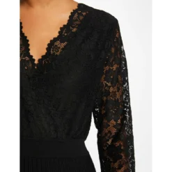 MORGAN Robe Pull Trapèze Avec Dentelle NOIR | 3 SUISSES 13 MORGAN Robe Pull Trapèze Avec Dentelle NOIR | 3 SUISSES -Promos Robe Mirage Magasin robe pull trapeze avec dentelle noir 3431368 6602316 16 1140x1140