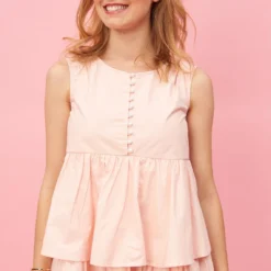 Robe Sans Manche 2 Volants Effet Plissé Femme - Rose | 3 SUISSES -Promos Robe Mirage Magasin robe sans manche 2 volants effet plisse femme rose 937987 3 1140x1140