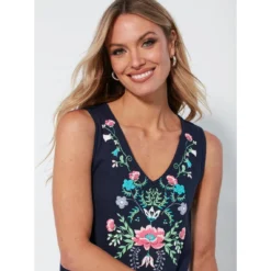 Robe Sans Manches à Imprimé Gaufré | 3 SUISSES -Promos Robe Mirage Magasin robe sans manches a imprime gaufre 3515274 7009076 76 1140x1140