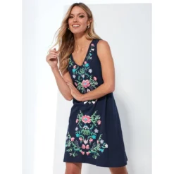 Robe Sans Manches à Imprimé Gaufré | 3 SUISSES -Promos Robe Mirage Magasin robe sans manches a imprime gaufre 3515274 7009078 78 1140x1140