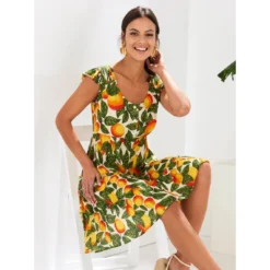 Robe Sans Manches Avec Panneaux Froncés | 3 SUISSES -Promos Robe Mirage Magasin robe sans manches avec panneaux fronces 3515046 7008164 64 1140x1140