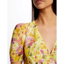 MORGAN Robe Trapèze à Volants Imprimé Floral | 3 SUISSES -Promos Robe Mirage Magasin robe trapeze a volants imprime floral multico 3516938 7019526 26 1140x1140