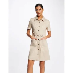 MORGAN Robe Trapèze Boutonnée Avec Boucle | 3 SUISSES