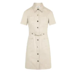 MORGAN Robe Trapèze Boutonnée Avec Boucle | 3 SUISSES 10 MORGAN Robe Trapèze Boutonnée Avec Boucle | 3 SUISSES -Promos Robe Mirage Magasin robe trapeze boutonnee avec boucle beige 3507792 6983010 10 1140x1140