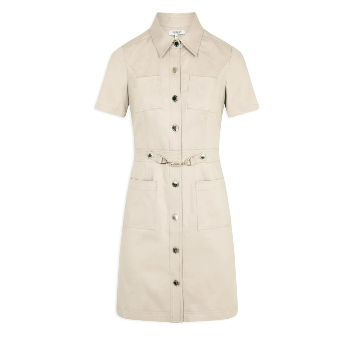 MORGAN Robe Trapèze Boutonnée Avec Boucle | 3 SUISSES 5 MORGAN Robe Trapèze Boutonnée Avec Boucle | 3 SUISSES – Image 3