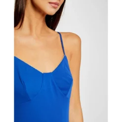 MORGAN Robe Trapèze Fluide à Bretelles | 3 SUISSES 8 MORGAN Robe Trapèze Fluide à Bretelles | 3 SUISSES -Promos Robe Mirage Magasin robe trapeze fluide a bretelles bleu electrique 3521552 7053426 26 1140x1140