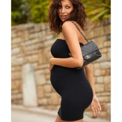 Robe Tube De Grossesse Noire Cache-Cœur Maillot De Bain | 3 SUISSES -Promos Robe Mirage Magasin robe tube de grossesse noir 3371480 3 1140x1140