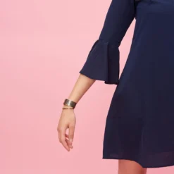 Robe Unie Manches 3/4 Volants Et Fronces Femme - Bleu | 3 SUISSES -Promos Robe Mirage Magasin robe unie manches 34 volants et fronces femme bleu 938719 4 1140x1140