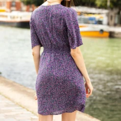 LA PETITE ETOILE Robe Violette Manches Courtes ZANA | 3 SUISSES -Promos Robe Mirage Magasin robe zana 3404840 1 1140x1140