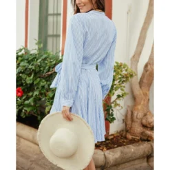 LA PETITE ETOILE Robe ZINBA - Raye Bleu | 3 SUISSES -Promos Robe Mirage Magasin robe zinba raye bleu 3461390 2 1140x1140