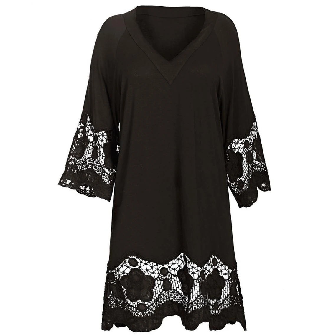 Tunique Fantasie DIONE Black-Fantasie Bain | Robe Courte 3 SUISSES 6 Tunique Fantasie DIONE Black-Fantasie Bain | Robe Courte 3 SUISSES – Image 4